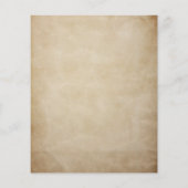 Noodlijdend Rustiek Bruin Bruiloft Receptie Diner (Achterkant)