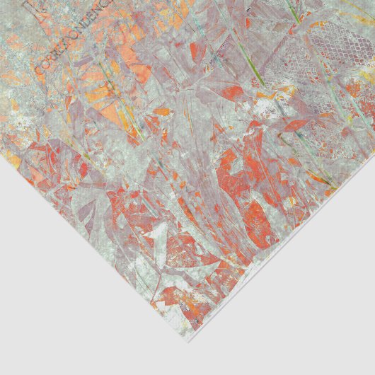  Noodlijdend Script Land Rustieke Herfst Tissuepapier (Detail)