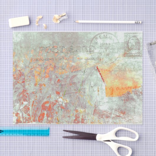  Noodlijdend Script Land Rustieke Herfst Tissuepapier (Craft)