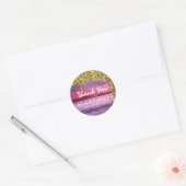 *~* Noodlijdend Verouderd Hout AP49 Glitter Generi Ronde Sticker (Envelop)