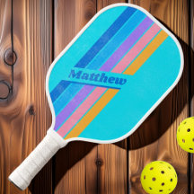 Noodlijdende 80s Neon Oceaan Lucht Gestreept met N