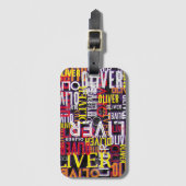 Noodlijdende aangepaste kleurnamen Gerepliceerd Mo Bagagelabel (Voorkant (verticaal))