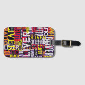 Noodlijdende aangepaste kleurnamen Gerepliceerd Mo Bagagelabel (Voorkant (horizontaal))