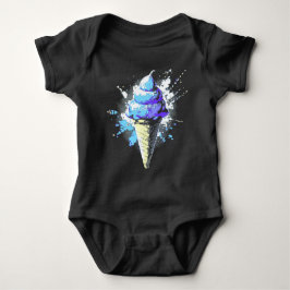 noodlijdende Abstracte ijsschots Romper