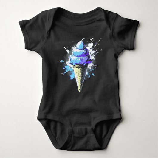 noodlijdende Abstracte ijsschots Romper (Voorkant)