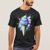 noodlijdende Abstracte ijsschots T-shirt (Voorkant)