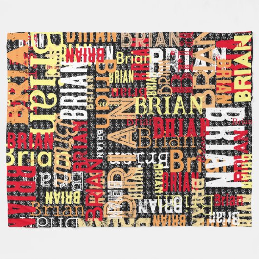 Noodlijdende Abstracte Typografie Fietsen Fleece Deken (Voorkant (Horizontaal))