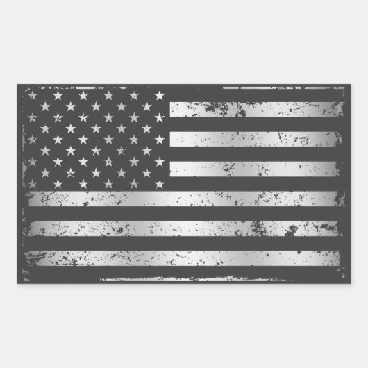 Noodlijdende American Flag II Sticker (Voorkant)