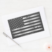 Noodlijdende American Flag II Sticker (Envelop)