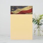 Noodlijdende Amerikaanse Vlag Briefpapier (Staand voorkant)
