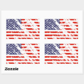 Noodlijdende Amerikaanse vlag stickers | Amerikaan (Vel)