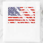Noodlijdende Amerikaanse vlag stickers | Amerikaan (Tas)