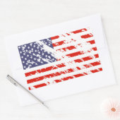 Noodlijdende Amerikaanse vlag stickers | Amerikaan (Envelop)