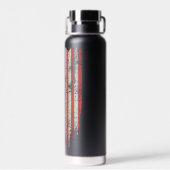 Noodlijdende Amerikaanse vlag We the People Waterfles (Achterkant)