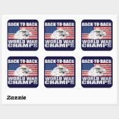 noodlijdende Amerikaanse World War Champs Sticker (Vel)