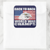 noodlijdende Amerikaanse World War Champs Sticker (Tas)