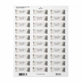 Noodlijdende Antiek  Roos Adresetiketten Etiket (Full Sheet)