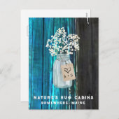 *~* Noodlijdende AP49 Mason Jar QR Feestdagenkaart (Voorkant / Achterkant)