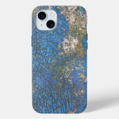 Noodlijdende blauwe verf textuur Case-Mate iPhone case (Achterkant)