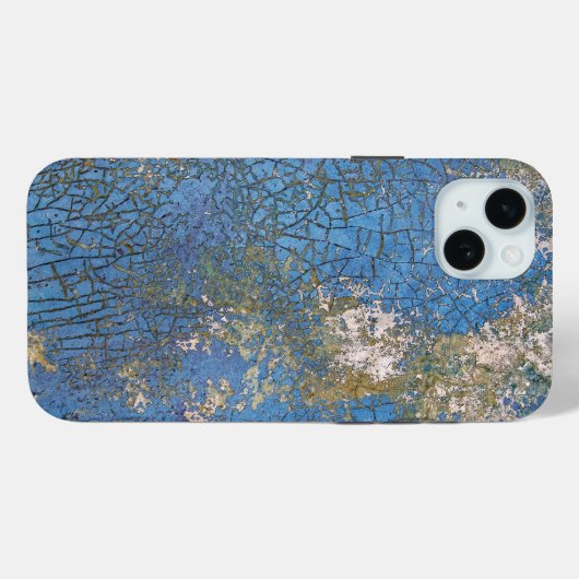 Noodlijdende blauwe verf textuur Case-Mate iPhone case (Achterkant (horizontaal))