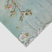 noodlijdende  bloemdecoupage tissuepapier (Detail)