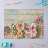 noodlijdende  bloemdecoupage tissuepapier (Craft)