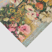 noodlijdende  bloemdecoupage tissuepapier (Detail)