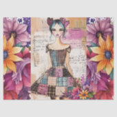 Noodlijdende  bloemenjurk Ephemera Tissuepapier (Voorkant)