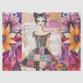 Noodlijdende  bloemenjurk Ephemera Tissuepapier