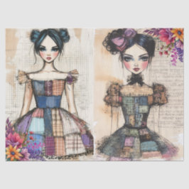 Noodlijdende  bloemenjurk Ephemera Tissuepapier