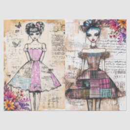 Noodlijdende  bloemenjurk Ephemera Tissuepapier