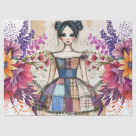 Noodlijdende  bloemenjurk Ephemera Tissuepapier