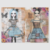 Noodlijdende  bloemenjurk Ephemera Tissuepapier (Voorkant)