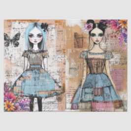 Noodlijdende  bloemenjurk Ephemera Tissuepapier