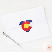 Noodlijdende Colorado Flag Heart Sticker (Envelop)