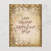  Noodlijdende Damask met Love Quote Briefkaart (Voorkant)