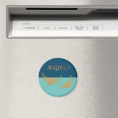 Noodlijdende Engel Pet Paws Op Blauw Magneet (Insitu (Vaatwasser))