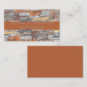 Noodlijdende Flagstone natuursteen patroon baksten Visitekaartje (Voorkant / Achterkant)