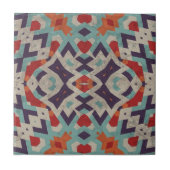 Noodlijdende getextureerde levendige mozac geometr tegeltje (Voorkant)