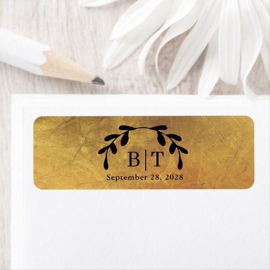 Noodlijdende Gouden Bruiloft Sigaar Band Label (Insitu)