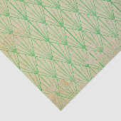 Noodlijdende Groene Art Deco Tissuepapier (Detail)