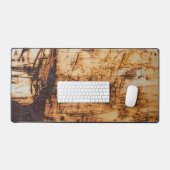 Noodlijdende Grunge Krasde Roest Textuur Bruin Bureaumat (Keyboard & Muis)