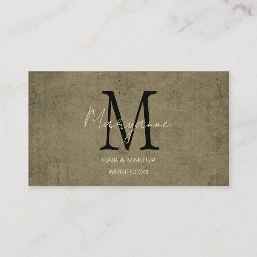 Noodlijdende Grunge Simple Visitekaartje (Voorkant)