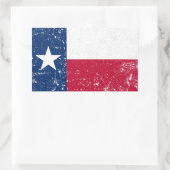 Noodlijdende Grunge Texas Vlag Rechthoekige Sticker (Tas)