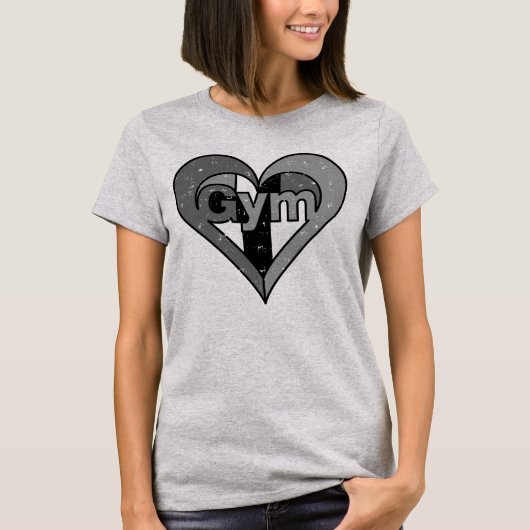 Noodlijdende Gym Hart T-shirt (Voorkant)