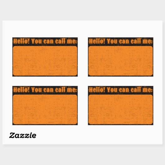 Noodlijdende Halloween Naam Sticker (Vel)