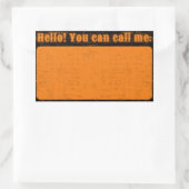 Noodlijdende Halloween Naam Sticker (Tas)