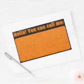Noodlijdende Halloween Naam Sticker (Envelop)