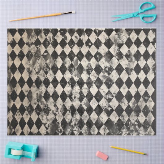 Noodlijdende Harlequin Tissuepapier (Craft)