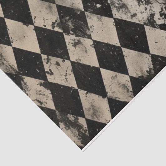 Noodlijdende Harlequin Tissuepapier (Detail)